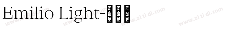 Emilio Light字体转换